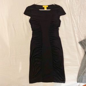 Catherine Malandrino Black Ruched Dress